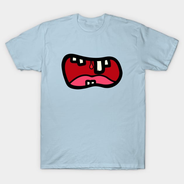 Monster Mouth - Scream (Skin tone B) T-Shirt by helengarvey
